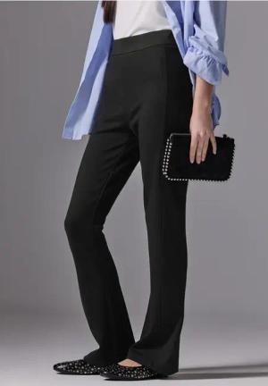 Street One Studio Frauen Bootcut Hose in Schwarz, Gr: 40