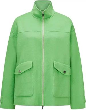 MILESTONE Damen Jacke Alice grün Wollstoff