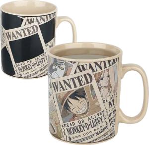 One Piece - Anime Tasse - Wanted - Tasse mit Thermoeffekt - multicolor  - Lizenzierter Fanartikel