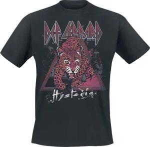 Def Leppard T-Shirt - Hysteria Leopard - L - für Männer - Größe L - schwarz - Lizenziertes Merchandise!