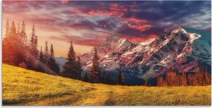 Artland Wandbild "Alpines Hochland", Berge & Alpenbilder, (1 St.), als Alubild, Outdoorbild, Leinwandbild in verschied. Größen