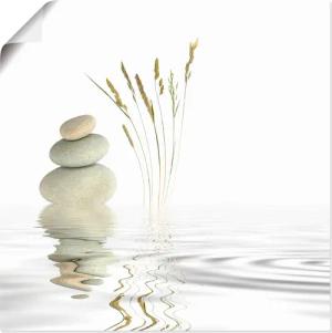 Artland Wandbild "Zen Friede", Zen, (1 St.), als Alubild, Outdoorbild, Leinwandbild, Poster, Wandaufkleber