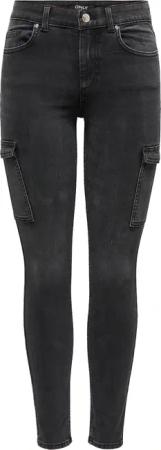 ONLY Skinny-fit-Jeans "ONLRUSH MID WAIST SK CARGO DNM"