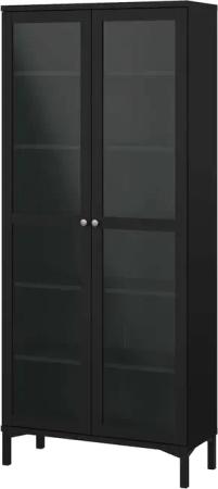 INOSIGN Vitrine "Roma Vitrinenschrank, Standvitrine, Glasvitrine, Schrank, Stauraum", 2 Glastüren, Höhe 200 cm, 6 Fächer, Breite 89 cm
