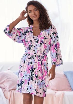 LASCANA Kimono, mit schönem Alloverdruck