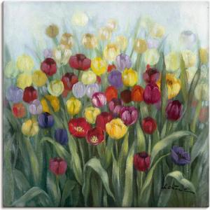 Artland Wandbild "Tulpenwiese II", Blumenwiese, (1 St.), als Alubild, Outdoorbild, Leinwandbild, Poster in verschied. Größen