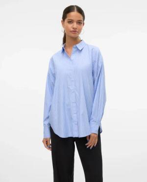 Vero Moda Langarmbluse "VMFANNI LS SHIRT WVN GA NOOS"