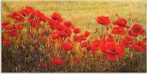 Artland Wandbild "Mohnfeld", Blumenwiese, (1 St.), als Alubild, Outdoorbild, Leinwandbild in verschied. Größen