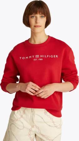 Tommy Hilfiger Sweatshirt "MDRN REG CORP LOGO C-NK SWTSHRT", mit Logoschriftzug