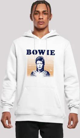 F4NT4STIC Kapuzenpullover "David Bowie Orange Stripes", Print