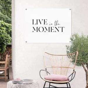 Reinders Poster "Live in the Moment", Outdoor für Garten oder Balkon