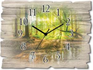 Artland Wanduhr "Wald mit Bach", wahlweise mit Quarz- oder Funkuhrwerk, lautlos ohne Tickgeräusche