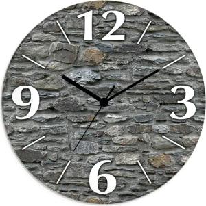 Artland Wanduhr "Schiefermauer", wahlweise mit Quarz- oder Funkuhrwerk, lautlos ohne Tickgeräusche