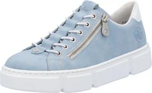 Rieker Slip-On Sneaker, mit Reißverschluss außen, Freizeitschuh, Halbschuh, Schlupfschuh