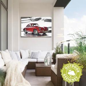 Artland Wandbild "Klassiker - Der Porsche 356", Auto, (1 St.), als Alubild, Outdoorbild, Leinwandbild, Poster, Wandaufkleber
