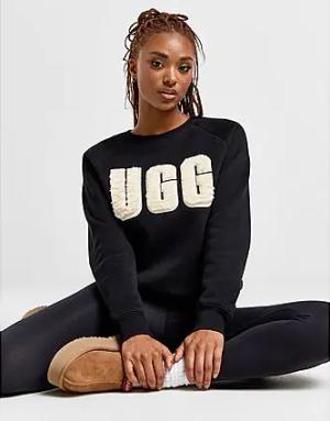 UGG Fuzzy Logo Crew Sweatshirt - Damen, schwarz