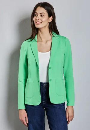 Street One Frauen Basic Blazer in Grün, Gr: 34