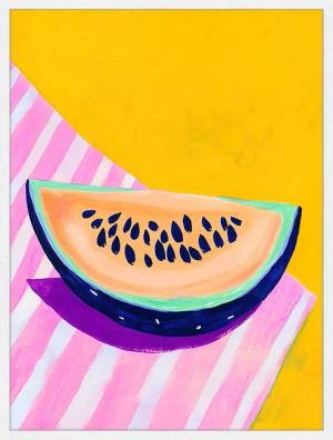 Liv Corday Wandbild WASSERMELONE mit Rahmen