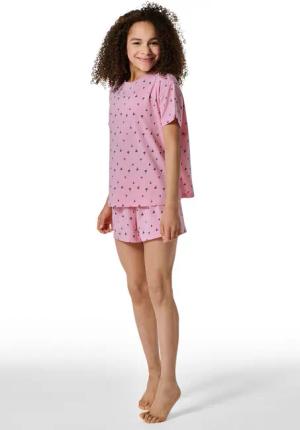 Schlafanzug kurz Palmen powder pink - Nightwear 176