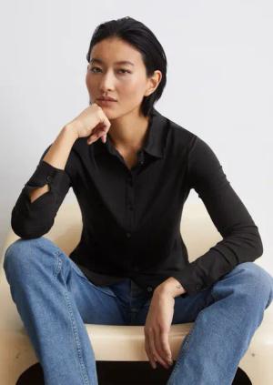 Jersey-Bluse regular