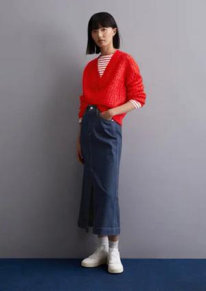 Struktur-Cardigan regular