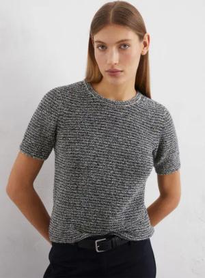 Kurzarm-Pullover slim