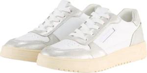 TOM TAILOR Damen Sneaker mit Metallic-Details, weiß, Uni, Gr. 39