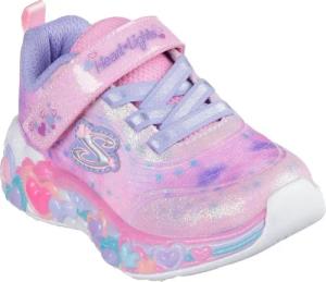 Skechers Lauflernschuh "ETERNAL HEART LIGHTS", Blink,-Klettschuh mit Herz-Applikation, Größenschablone zum Download
