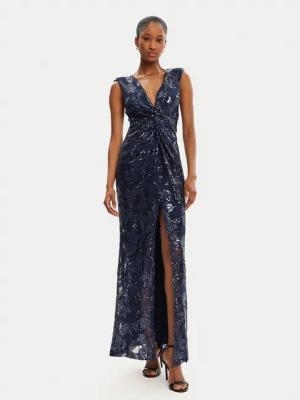 Rinascimento Abendkleid CFC0123067003 Dunkelblau Regular Fit