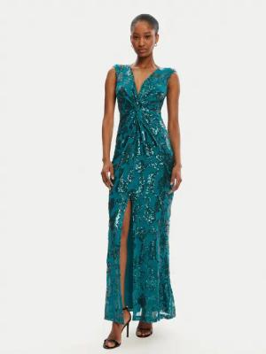 Rinascimento Abendkleid CFC0123067003 Grün Regular Fit