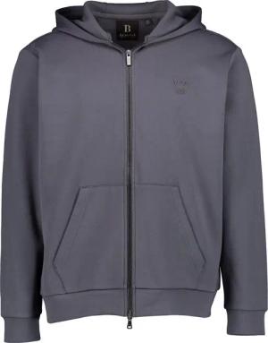 BOGGI MILANO Herren Sweatjacke grau unifarben