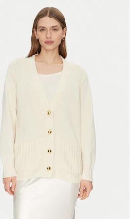 Luisa Spagnoli Strickjacke Canolo 58505 Écru Regular Fit