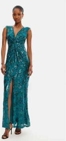 Rinascimento Abendkleid CFC0123067003 Grün Regular Fit