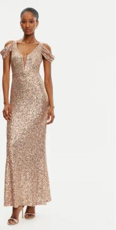 Rinascimento Abendkleid CFC0122589003 Goldfarben Regular Fit
