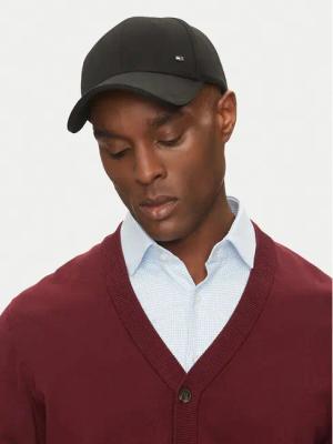 Tommy Hilfiger Cap Corp Flannel AM0AM13164 Schwarz