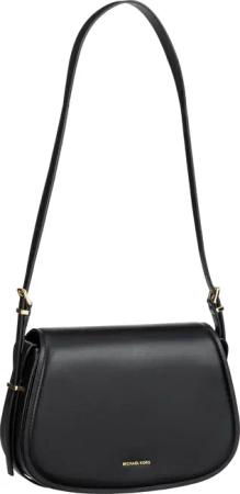 Michael Kors Lydia MD Flap in Schwarz (4.6 Liter), Schultertasche