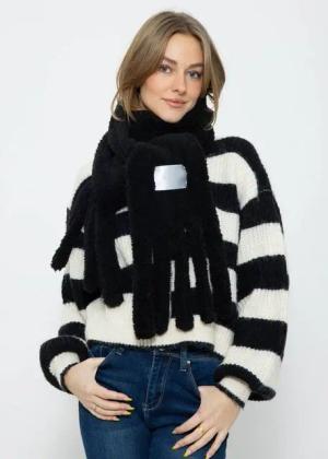 SASSYCLASSY Schal Damen Teddyfell-Schal, Warm & Flauschig Damen Schal