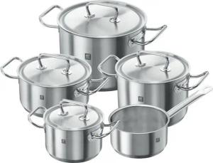 Zwilling Topf-Set TWIN CLASSIC 1005484, (5-tlg., 40912-200-0 Bratentopf, 20 cm,40913-160-0 Kochtopf, 16 cm,40913-200-0)