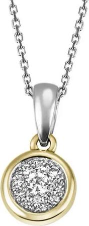 goldmaid Kette mit Anhänger 585 Gelbgold Glänzend 45 Diamant weiß