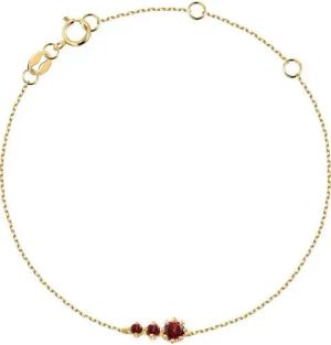Live Diamond Goldarmband Live Diamond Damen-Armband 3 Farbstein