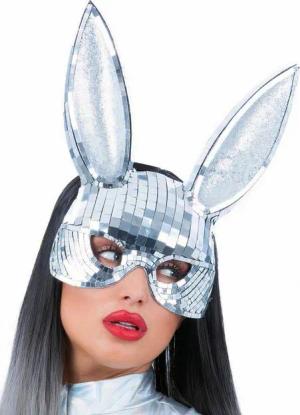 Smiffys Verkleidungsmaske Disco Bunny Maske, Häschen hüpf in der Disco!