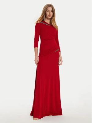 Rinascimento Abendkleid CFC0121168003 Rot Slim Fit
