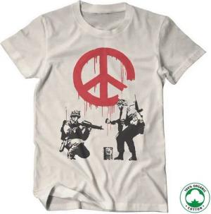 Hybris T-Shirt Soldiers Painting CND Sign Organic T-Shirt