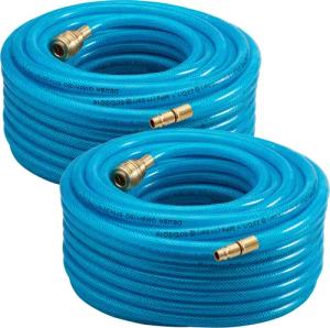 Druckluftschlauch 2er-Set 30m Schnellkupplung/Stecker