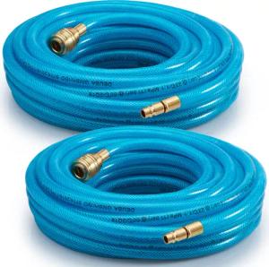 Druckluftschlauch 2er-Set je 10m Schnellkupplung/Stecker