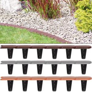 Beeteinfassung 4er-Set Grau 15,2m