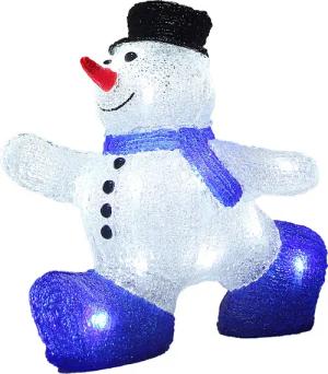 LED Acryl Figur Weihnachten Schneemann M