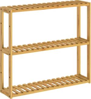 Wandregal Bambus 54x60x15cm