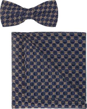 OLYMP Fliege/Einstecktuch Set, Braun