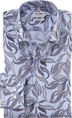 OLYMP Level Five, Business Hemd, body fit, Blau, Kent, 37